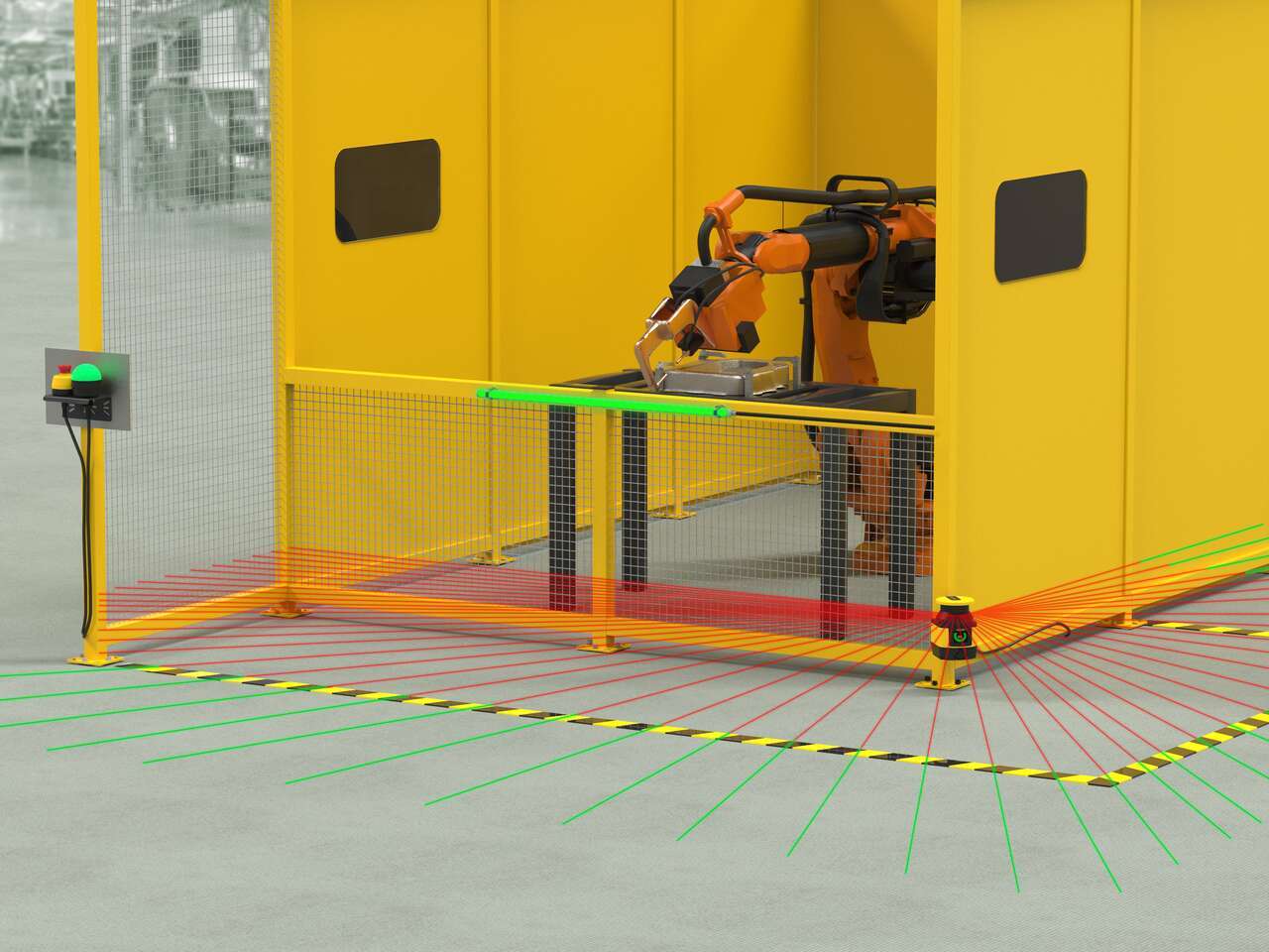 SX5 guarding welding cell SX5 guarding welding cell