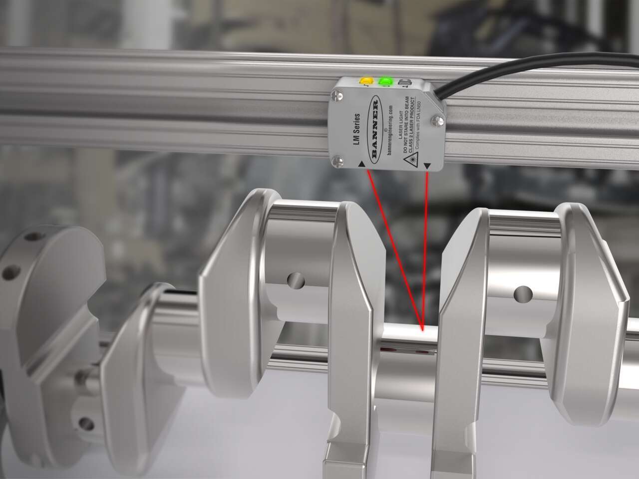 lm150kiqp-crankshaft-runout LM precision measurement sensor measures crankshaft runout
