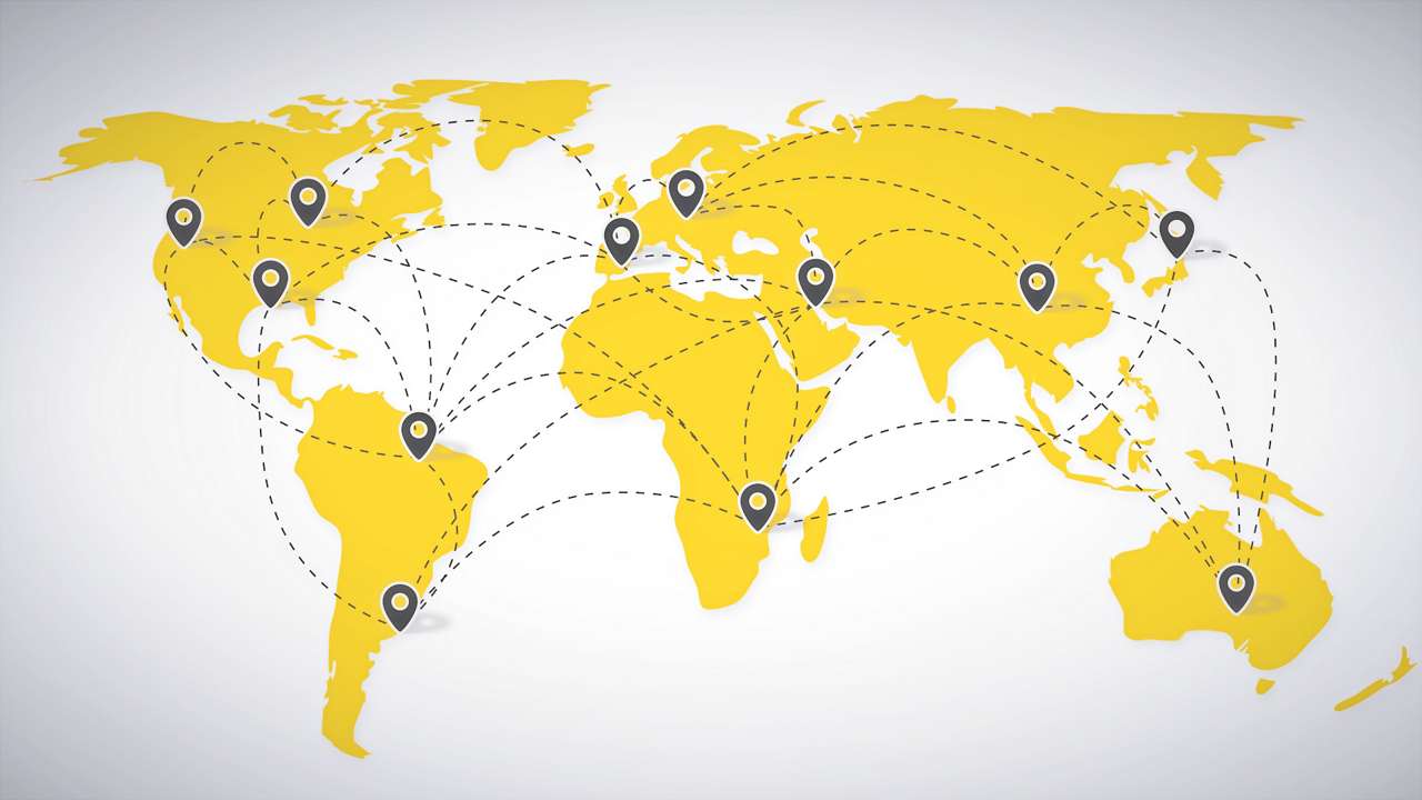 Global Connections Map JPG - Track and Trace track and trace visualization