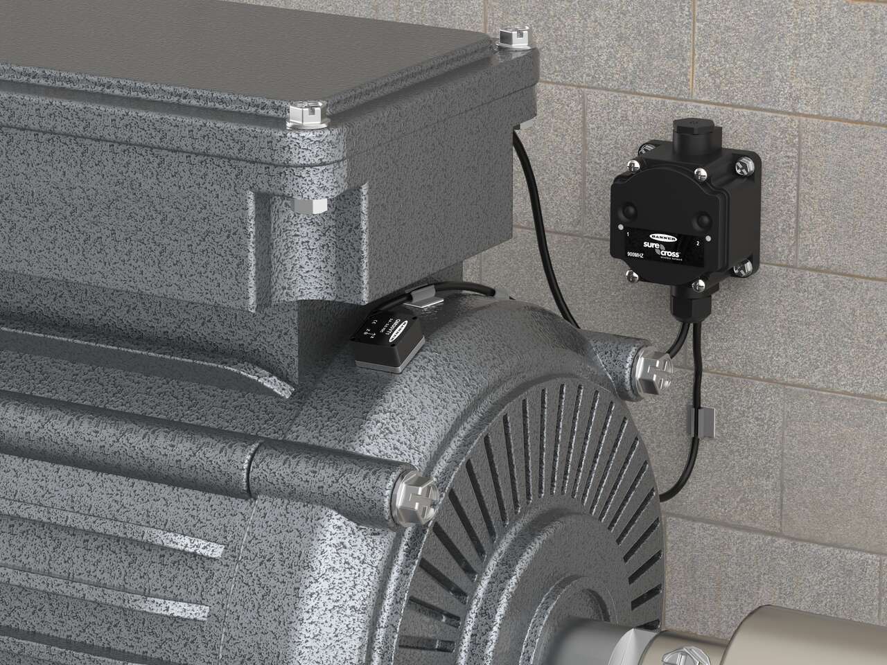 QM30VT Series vibration and temperature sensor with CM Series node and current transformer QM30VT Series vibration and temperature sensor with CM Series node and current transformer