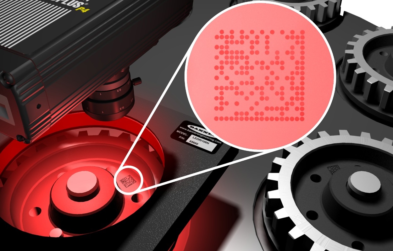 26619 DPM code reading on an automotive part