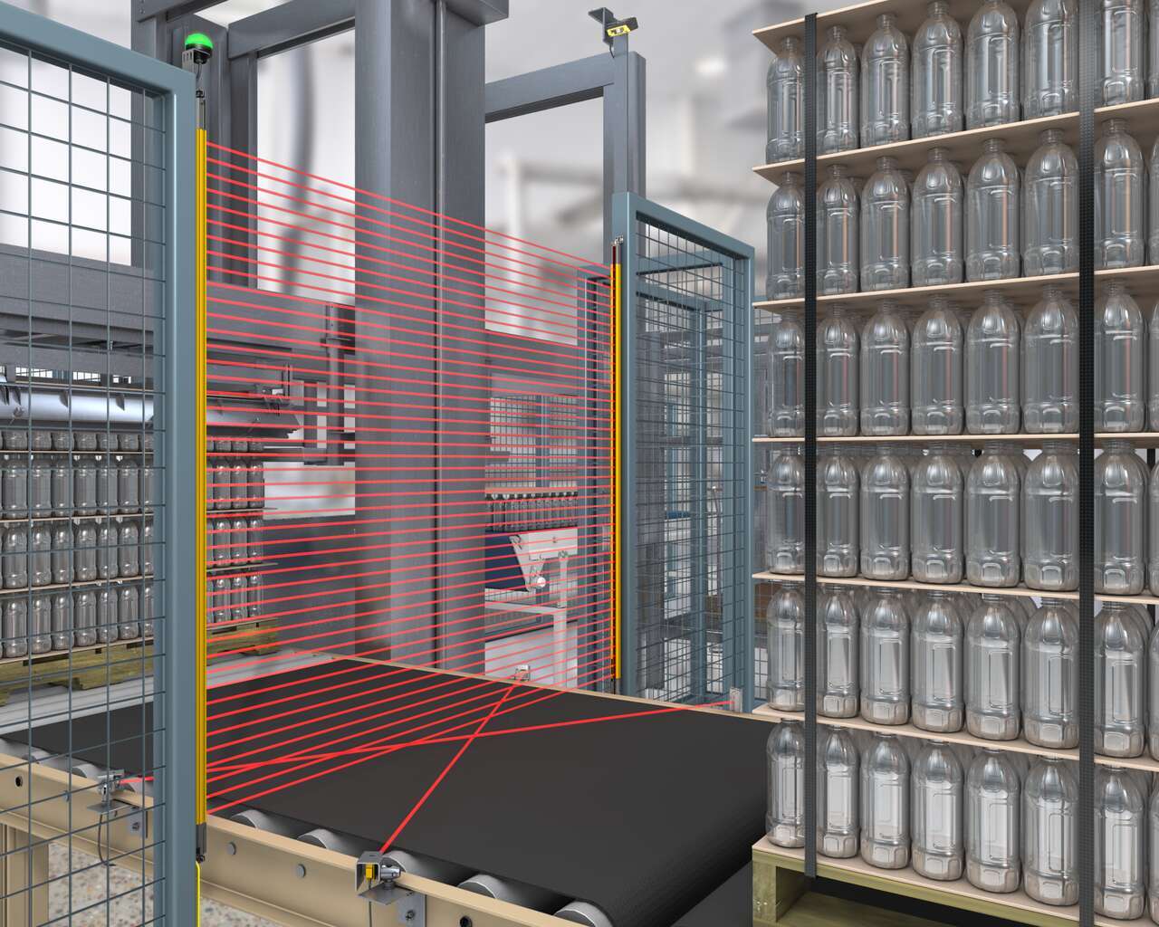 Depalletizer Guarding with Muting Pair