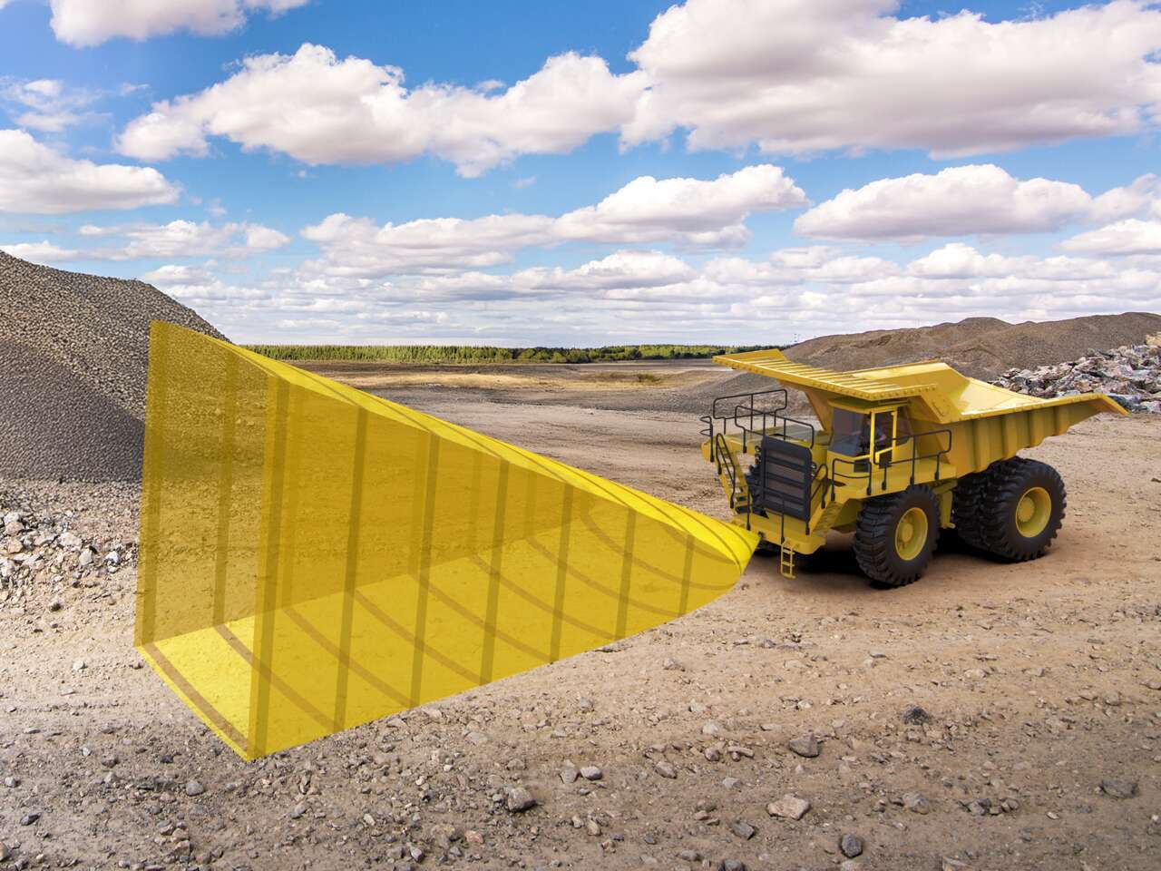 Blind Spot Monitoring for Mining Vehicles