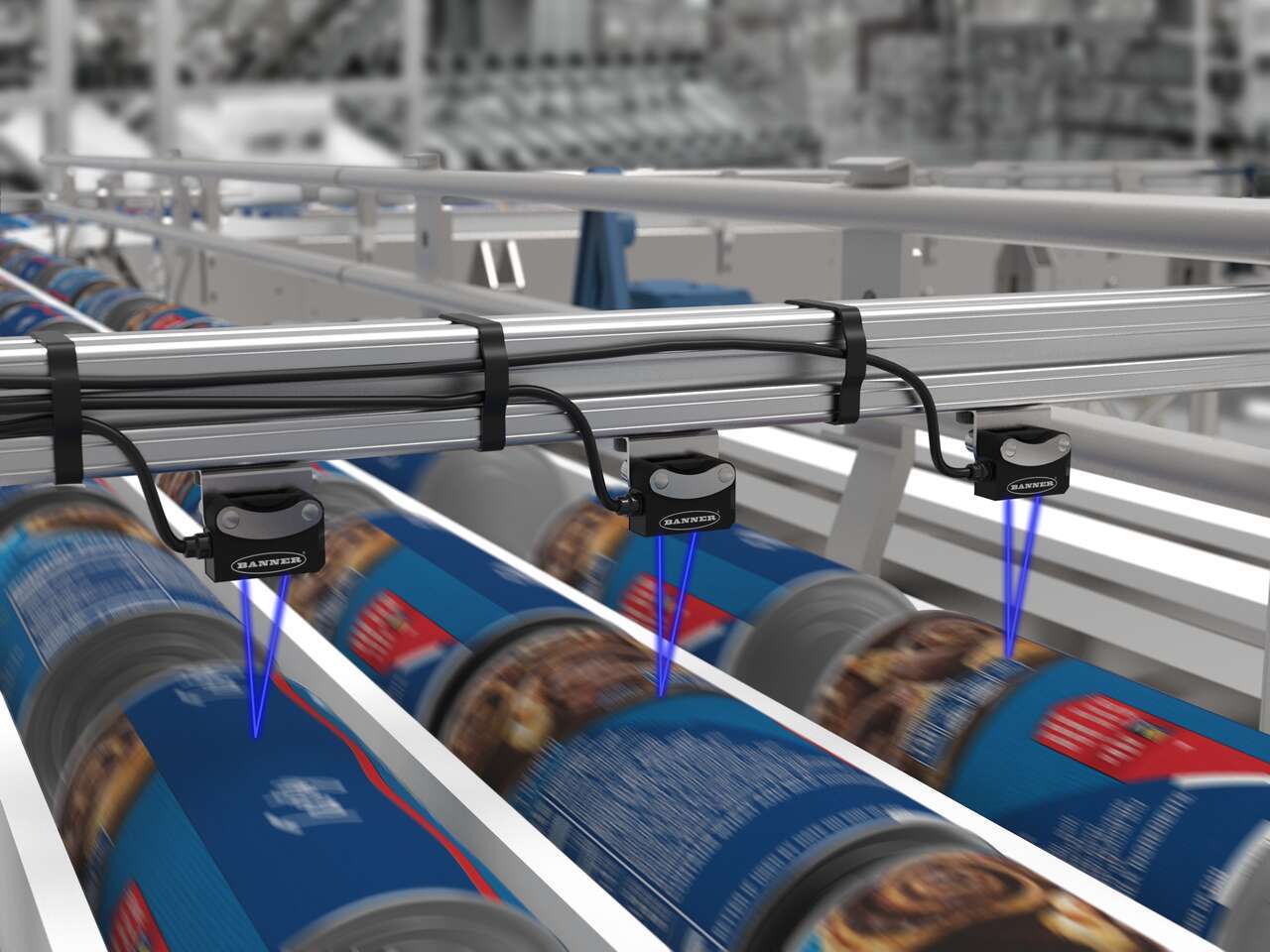 Detecting Refrigerated Breakfast Rolls on a Multi-Lane Conveyor