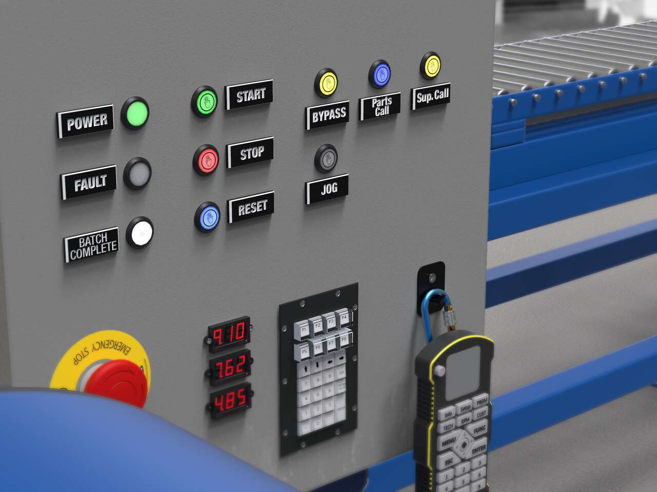 Multicolor Indicators and Illuminated Touch Buttons Simplify Machine Panels