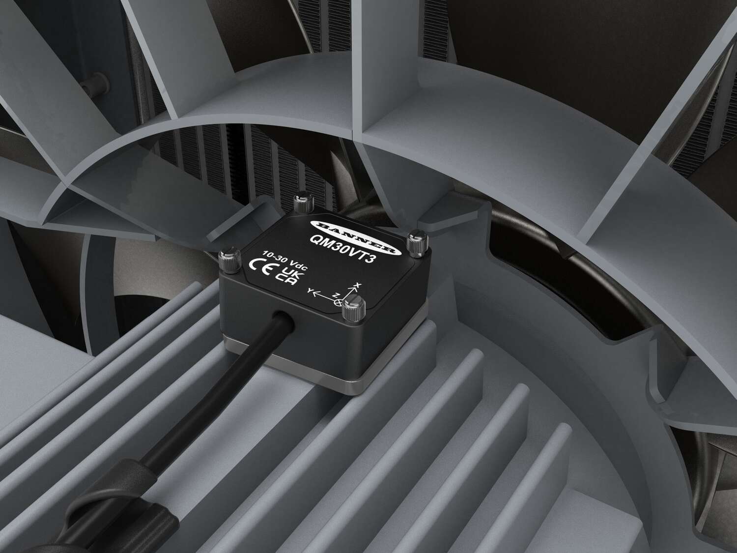 QM30VT3 closeup on fan motor