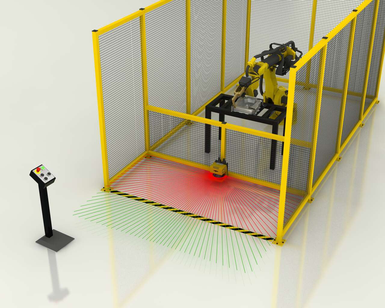 Safeguarding a Single-Station Robot Weld Cell