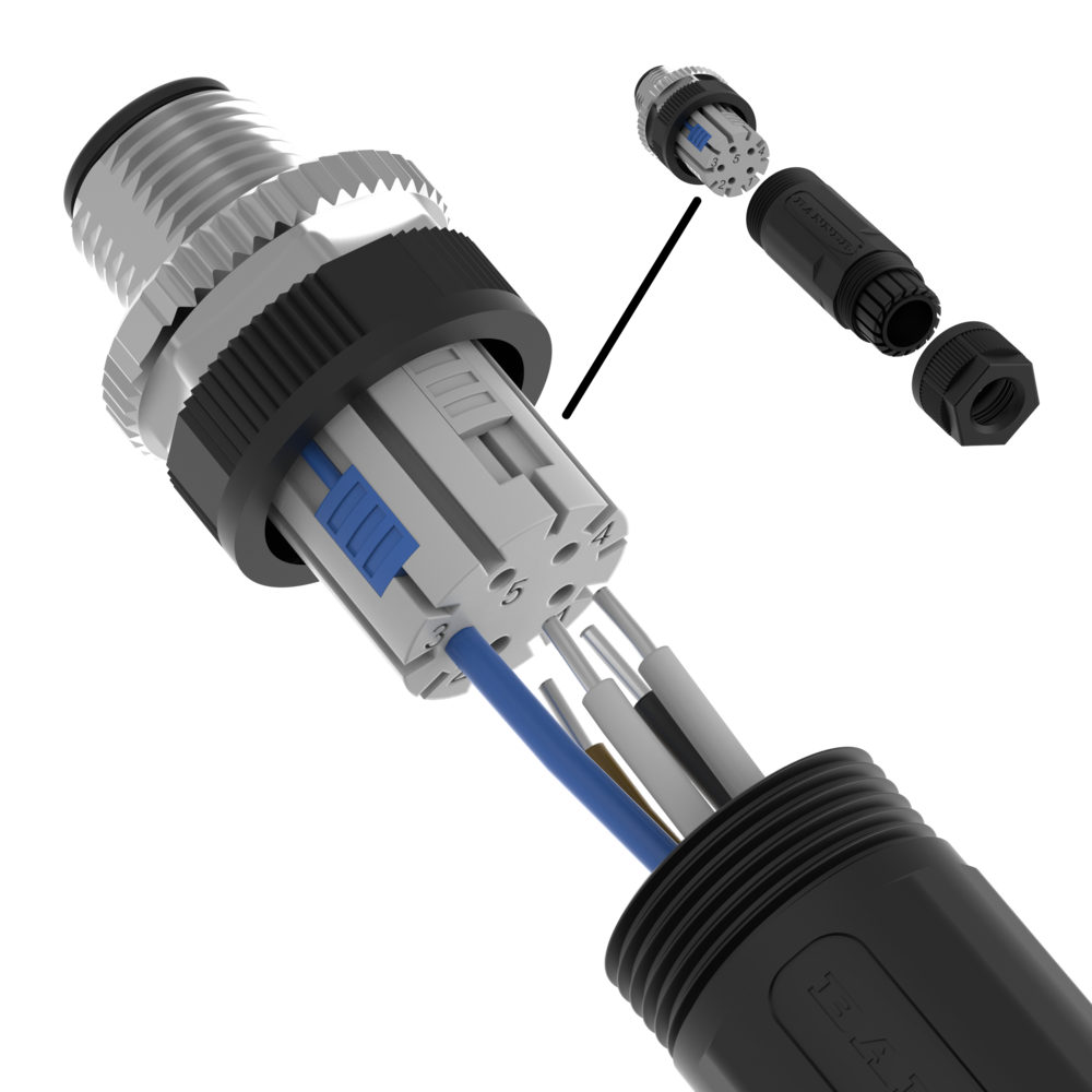 Field Wireable Connnector with Slide Lock Terminals