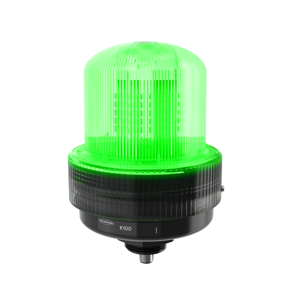 K100 Programmable Multicolor Beacon Light, lit