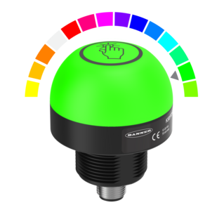 Botão Touch Multicolorido Programável 50 mm da Série K50 Pro