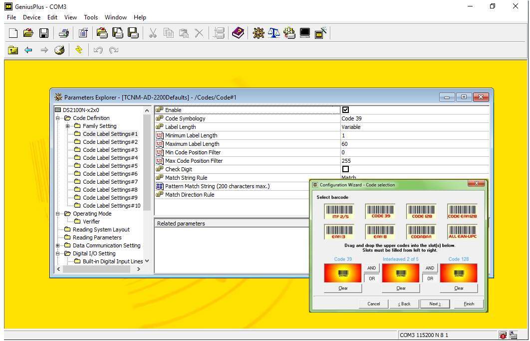 Logiciel GeniusPLUS pour TCNM