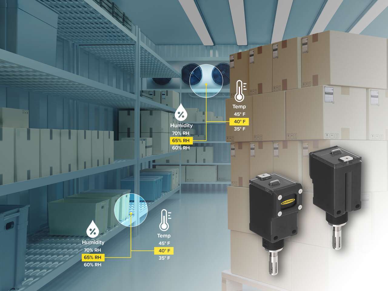 Temperature and Humidity Monitoring in Coolers