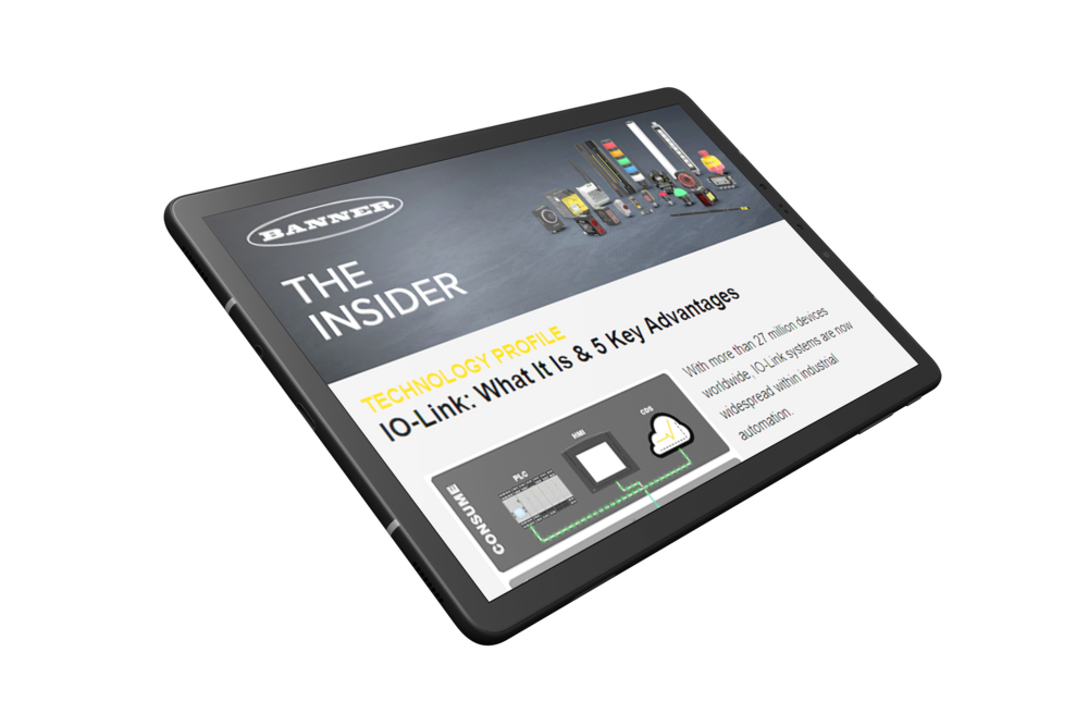 banner insider enewsletter on a tablet