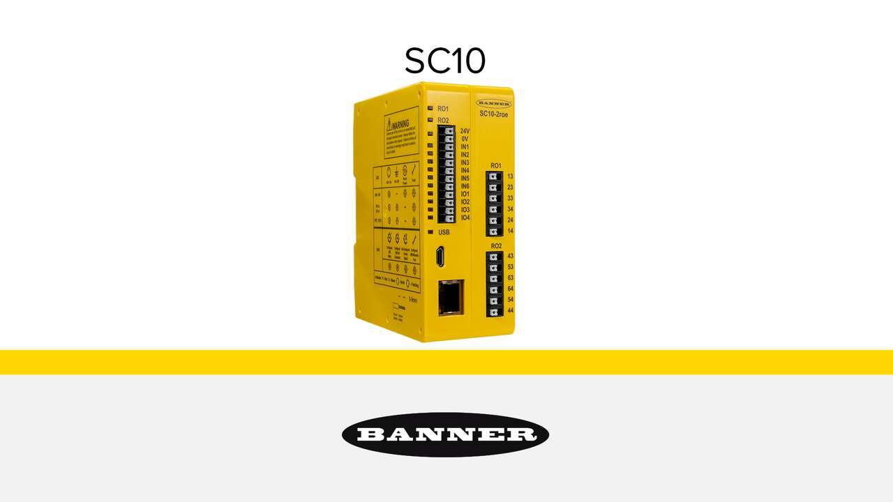 SC10 Series Compact Safety Controller / Relay Hybrid