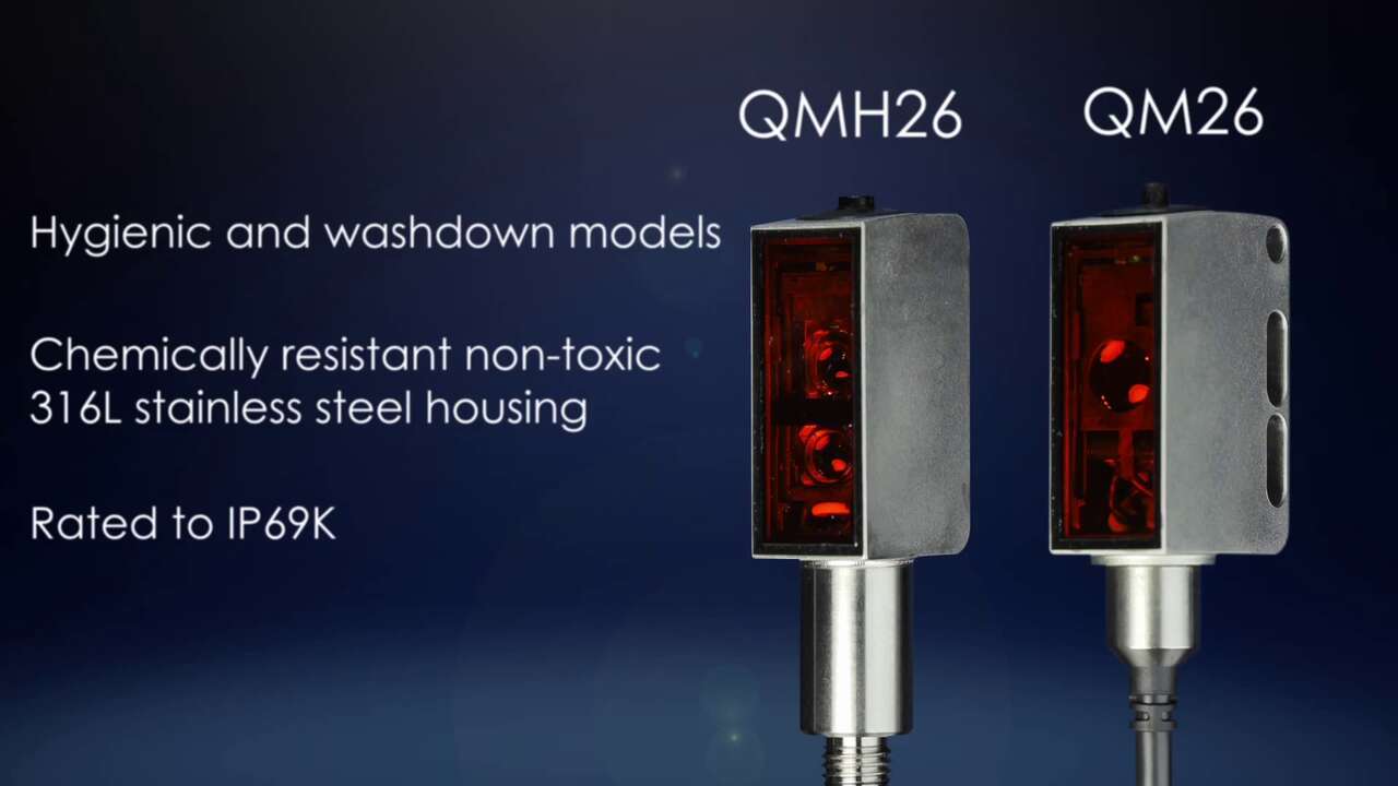 QM26 and QMH26 Photoelectric Sensors